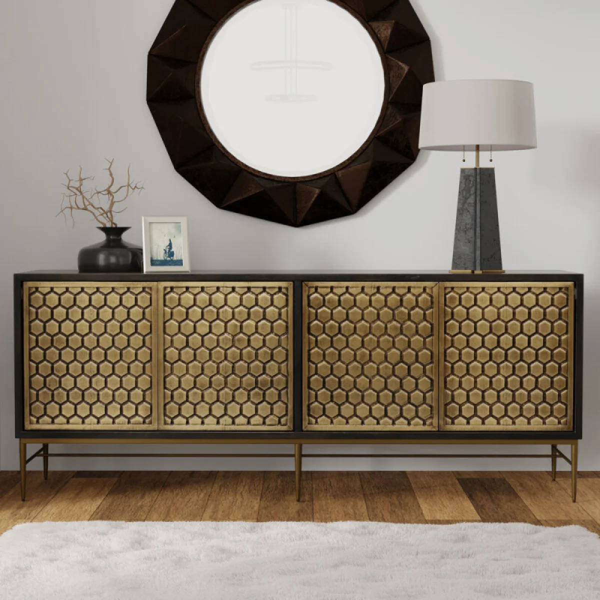 Cairo 80 In. Console Accent Furniture Accent Furniture 4
