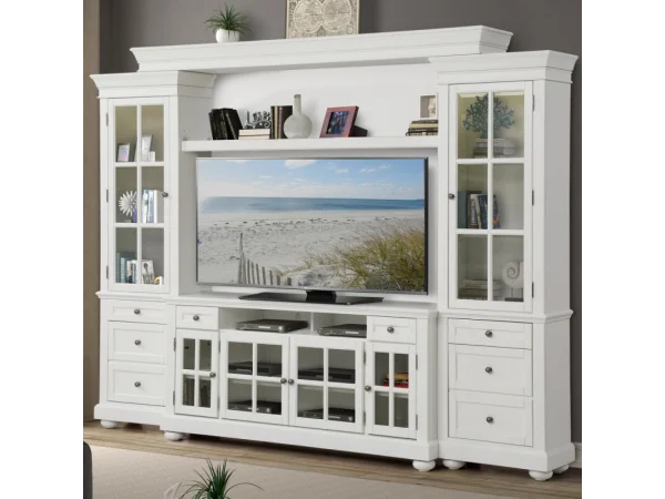 Cape Cod 4-piece 63″ Entertainment Wall Entertainment Stands Entertainment Stands