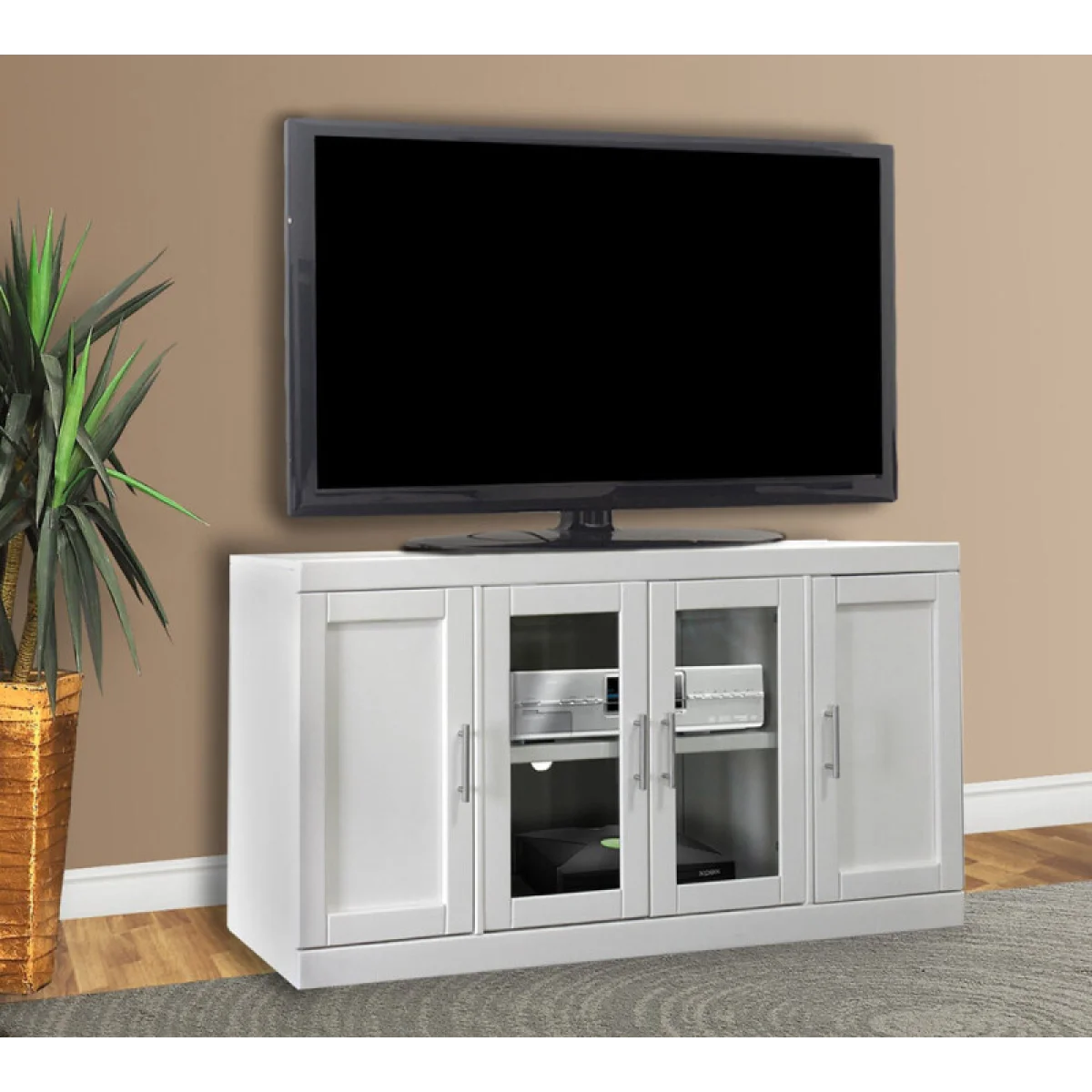Catalina 56 In. Tv Console Entertainment Stands black 4