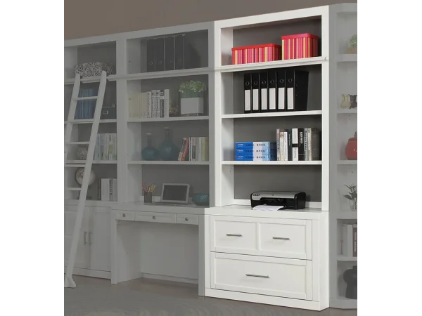 Catalina 2-piece 40 In. Lateral File And Hutch Office Storage black