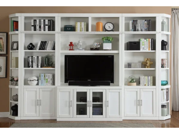 Catalina 6 Piece Large Entertainment Wall Entertainment Stands black