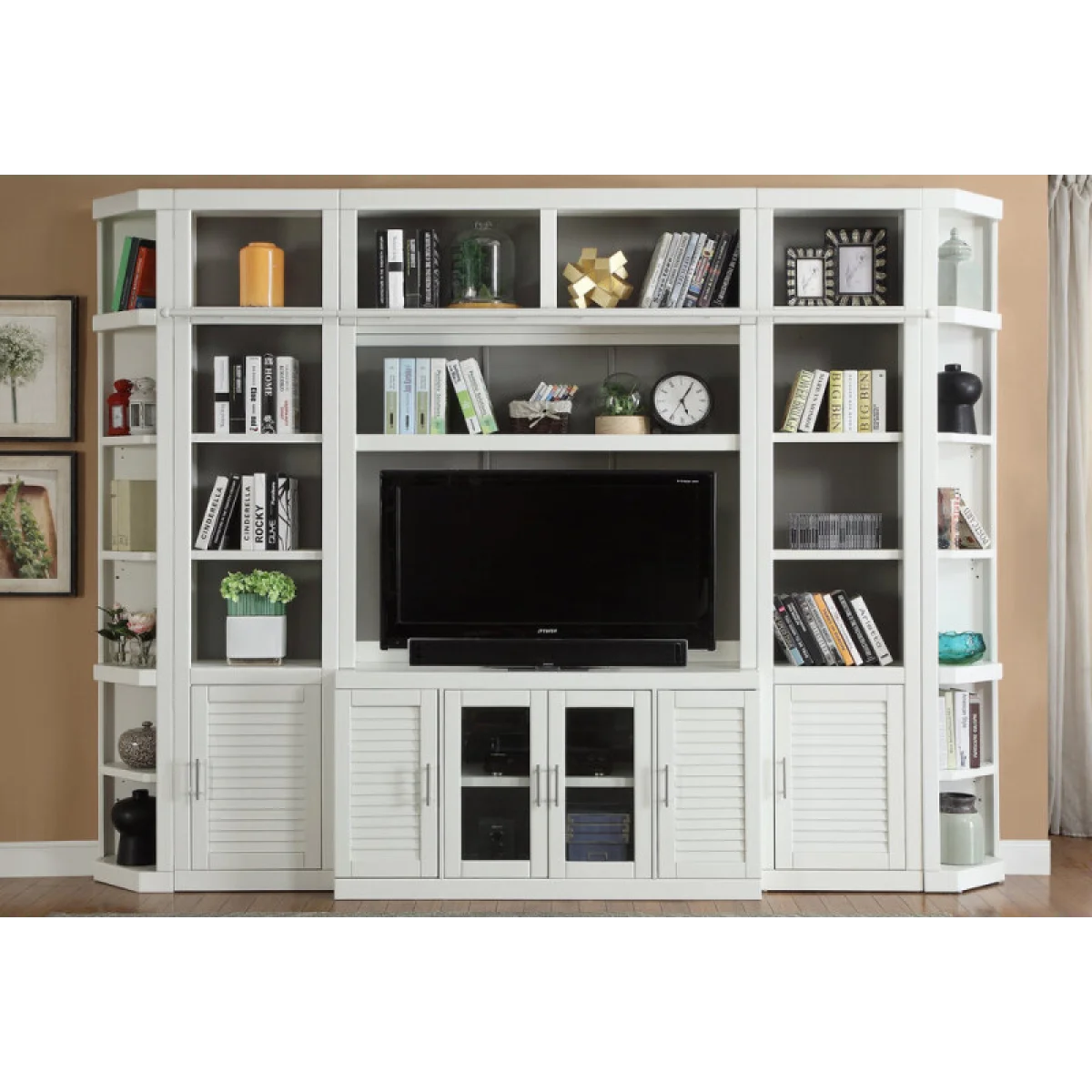 Catalina 6 Piece Small Entertainment Wall Entertainment Stands black 4