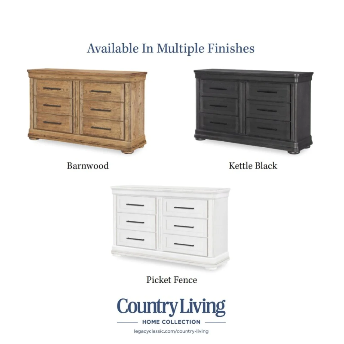 Dresser 6 Drawers Dressers Barnwood Oak 7