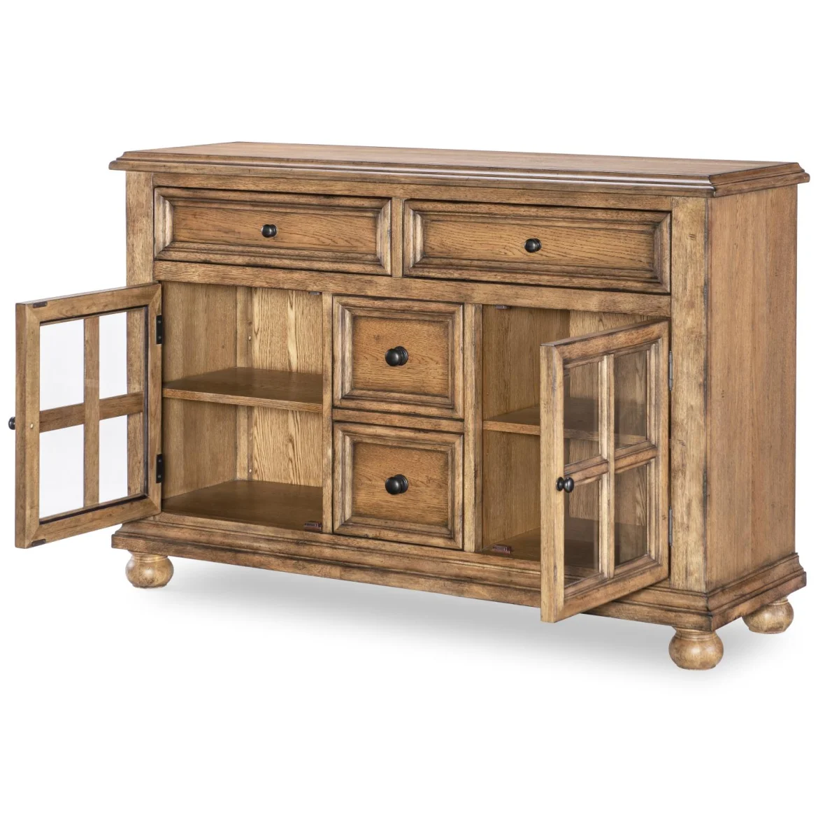 Server Dining Storage Barnwood Oak 6