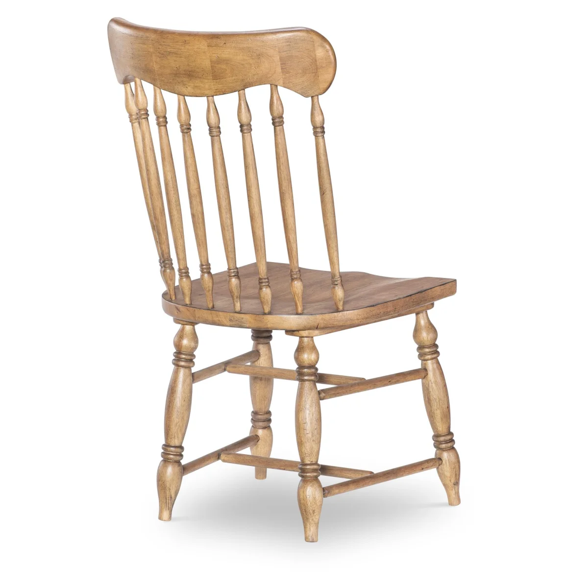 Turned Spindle Side Chair Chairs & Benches Barnwood Oak 6