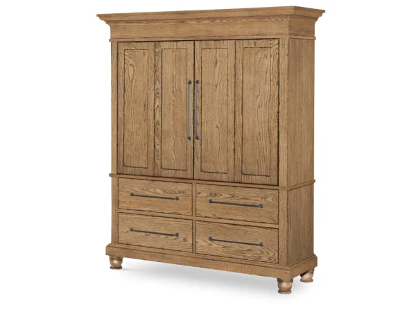 Armoire 4-drawers Dressers Barnwood Oak