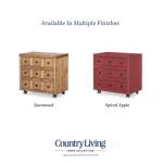 Nightstand 3 Drw W/ Casters Nightstands Barnwood Oak 17