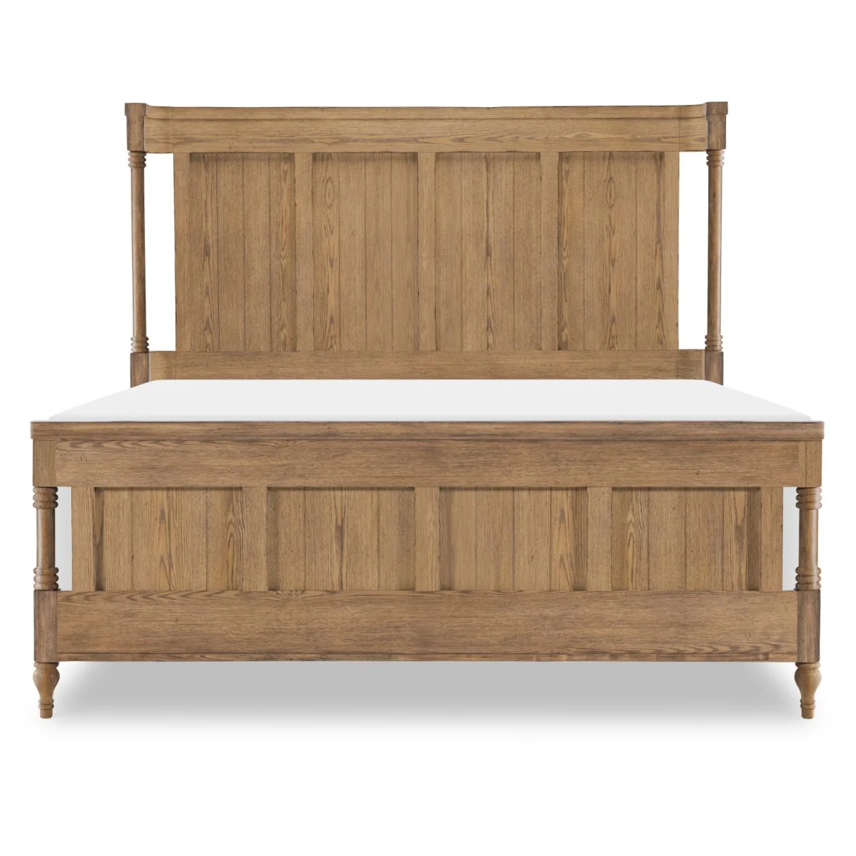 Complete Shelter Bed 5/0 Queen Beds Barnwood Oak 6