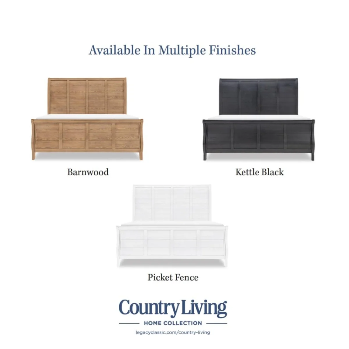Complete Sleigh Bed 6/6 King Beds Barnwood Oak 11