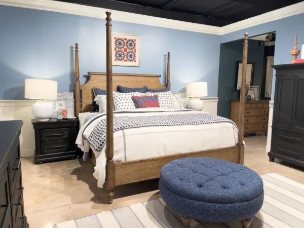 Complete High/low Poster Bed 6/6 King Beds Barnwood Oak 20