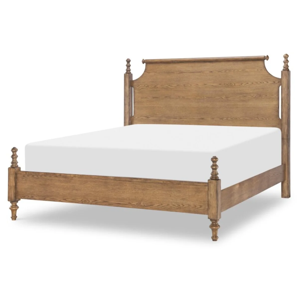 Complete High/low Poster Bed 6/6 King Beds Barnwood Oak 7