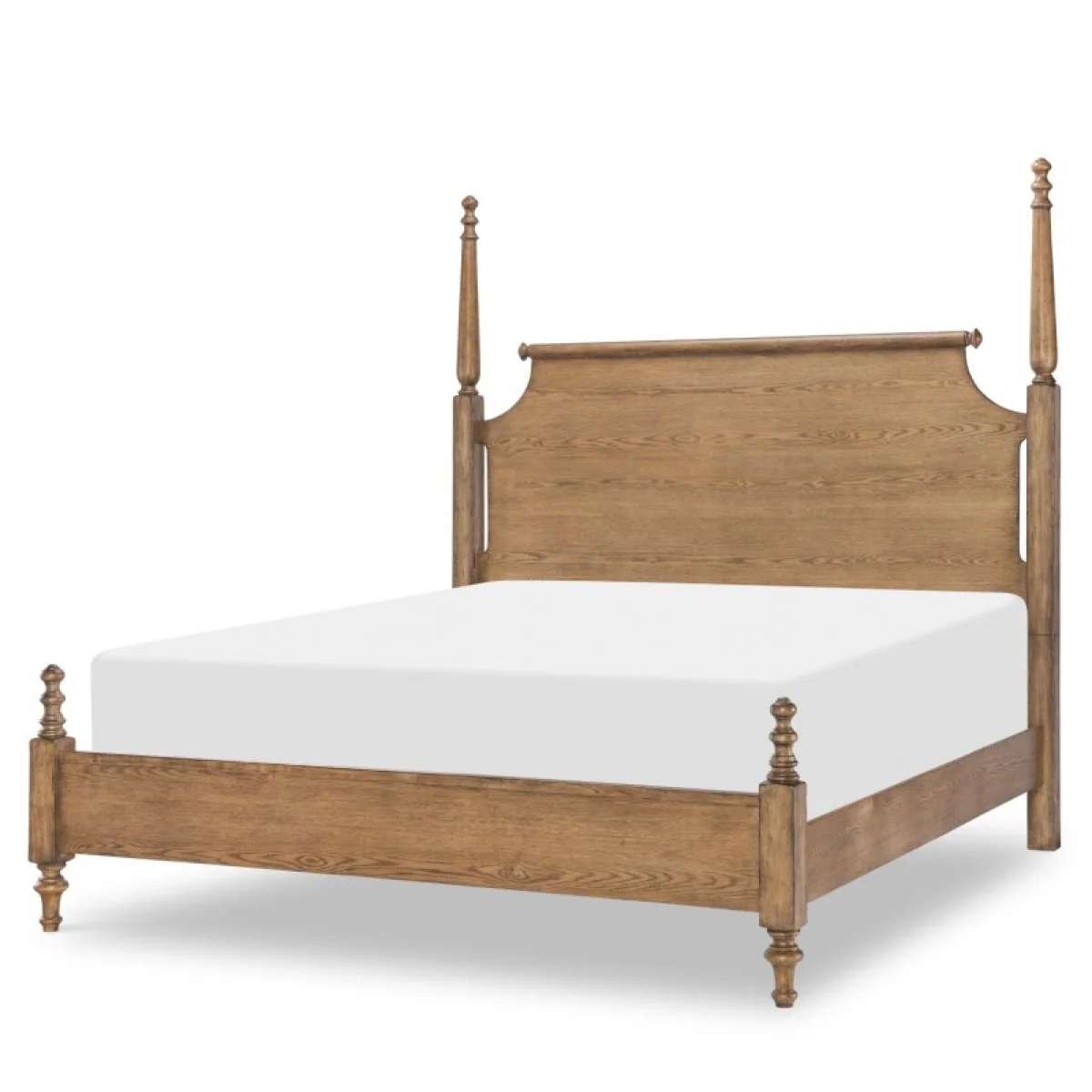 Complete High/low Poster Bed 6/6 King Beds Barnwood Oak 10