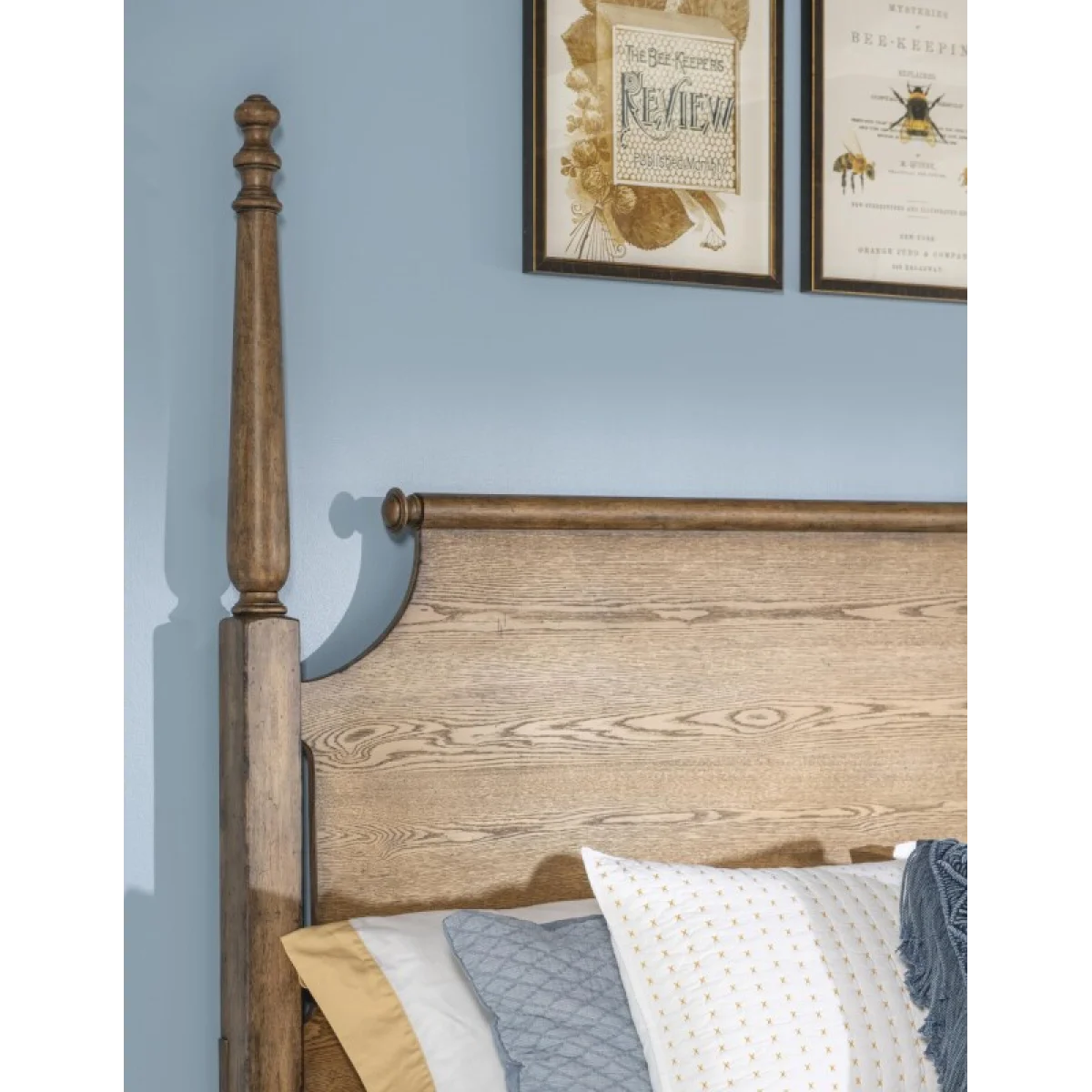 Complete High/low Poster Bed 6/6 King Beds Barnwood Oak 15