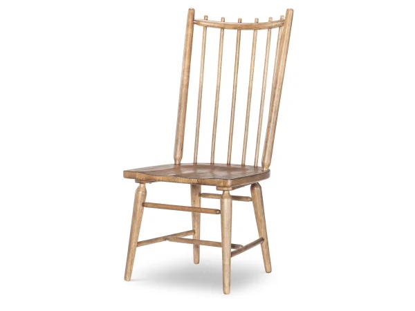 Spindle Back Side Chair Chairs & Benches Barnwood Oak