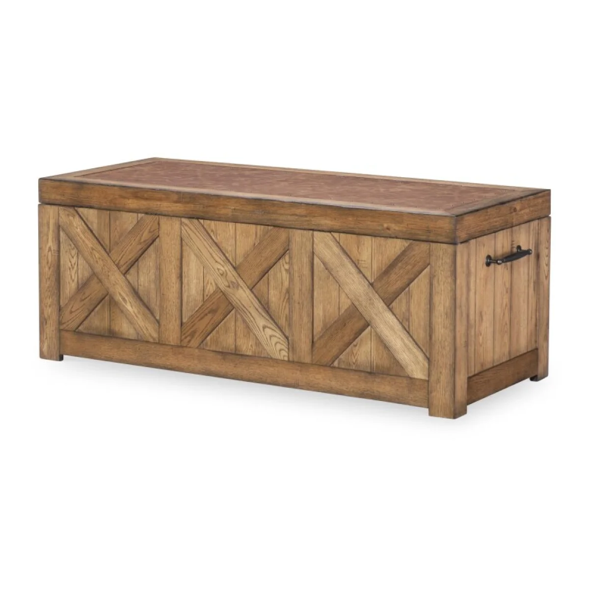 Captains Truck Cocktail Table Cocktail & Coffee Tables Barnwood Oak 4