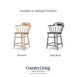 Counter Height Spindle Back Arm Chair With Handle Cut Out Chairs & Benches Barnwood Oak 15