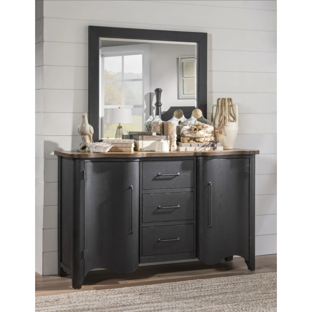 Rectangular Mirror Bedroom Mirrors black 6