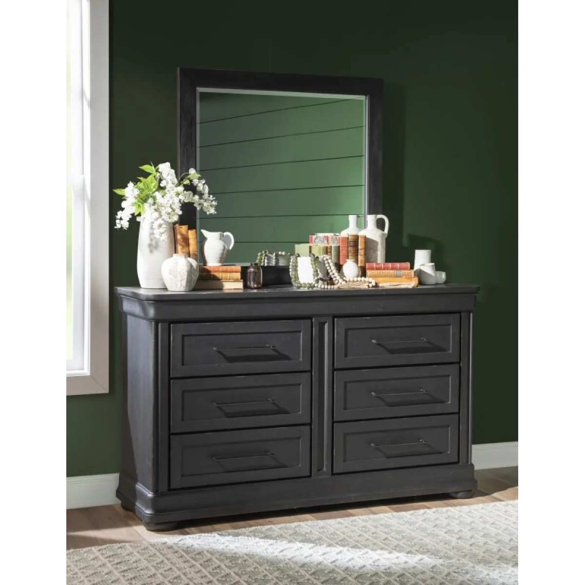 Dresser 6 Drawers Dressers black 7