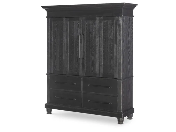 Armoire 4-drawers Dressers black