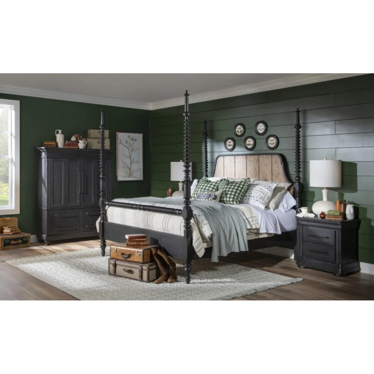 Nightstand 2 Drw W/ Power Nightstands black 8