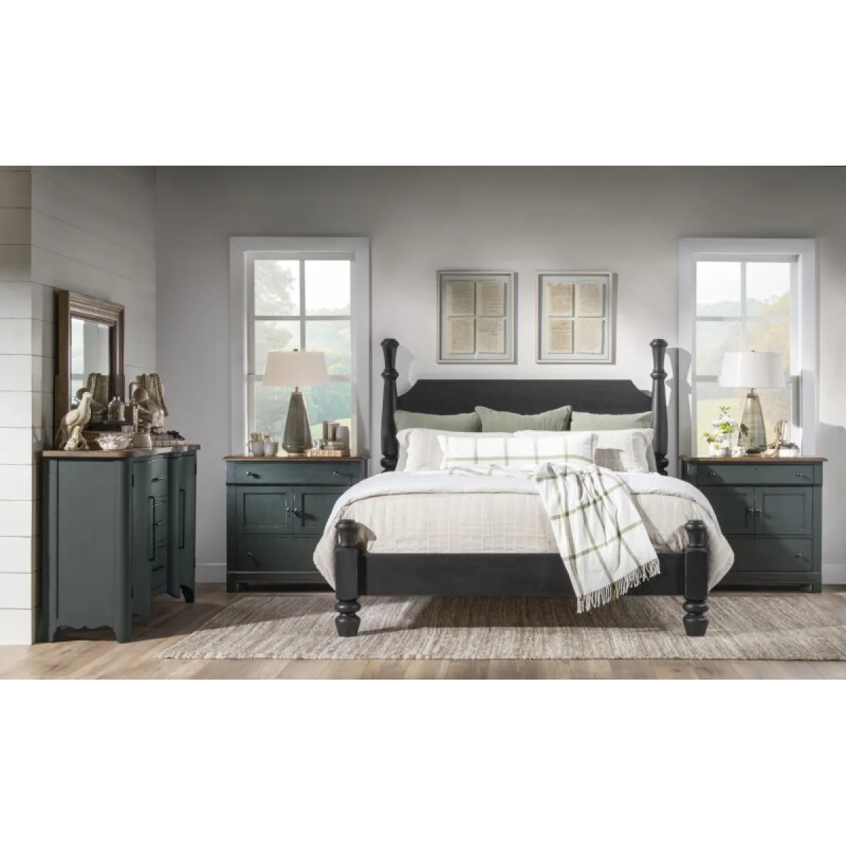 Complete Chimney Post Bed 5/0 Queen Beds Beds 9