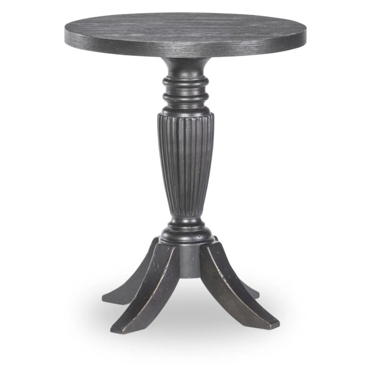 Round End Table End tables black 4