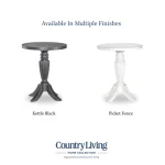 Round End Table End tables black 15