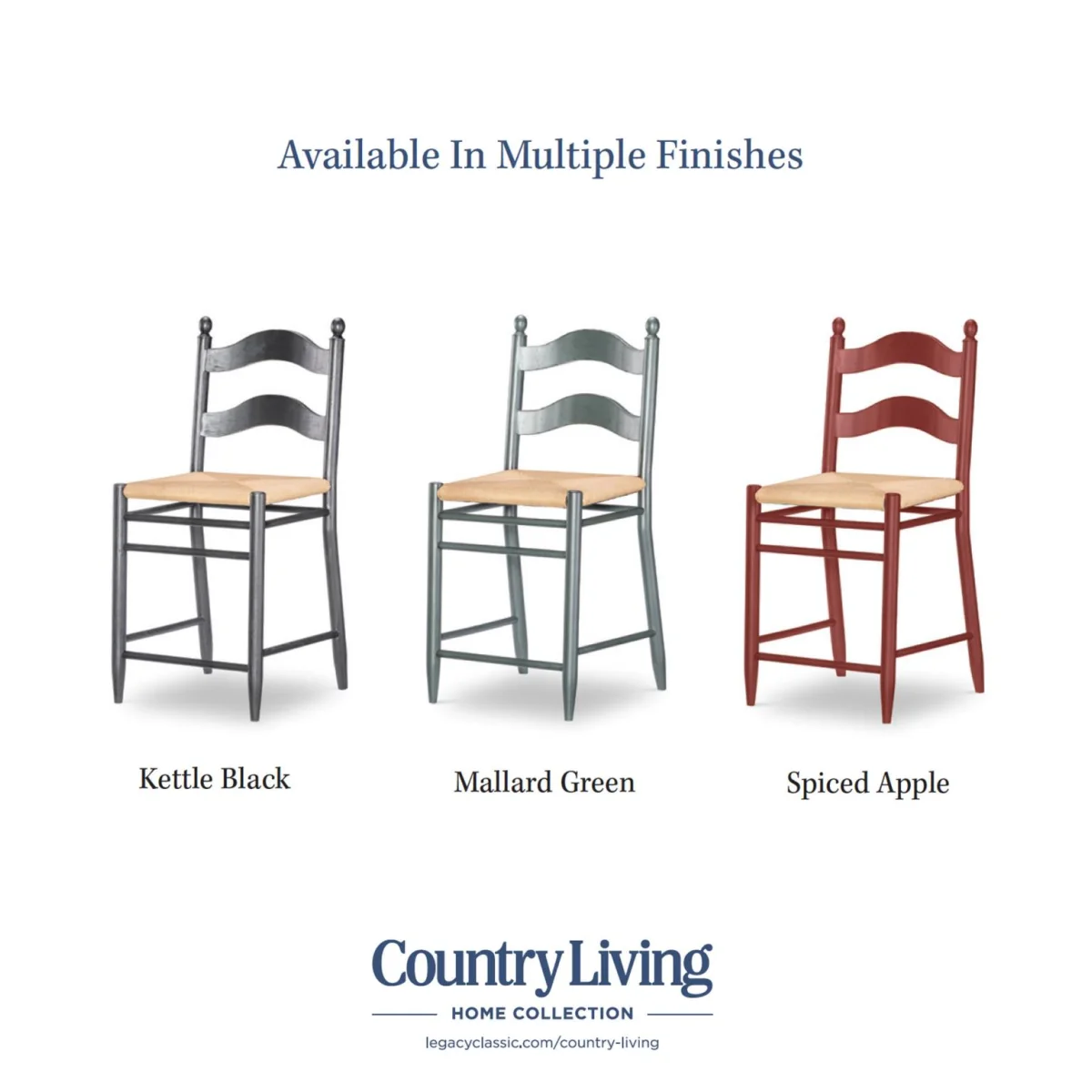Rush Seat Ladder Back Counter Height Chair Chairs & Benches black 11
