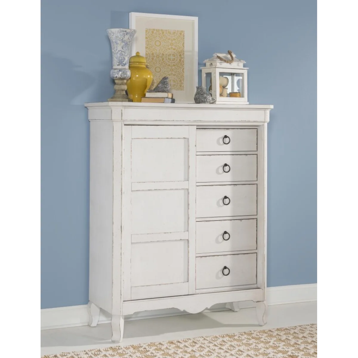 Sliding Door Chest 5 Drw Chests Chests 7