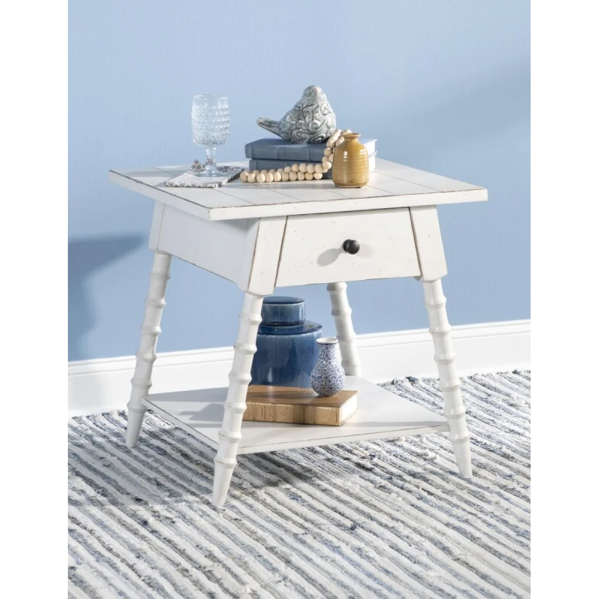 Splayed Bobbin Leg 1 Drw End Table End tables End Tables 7