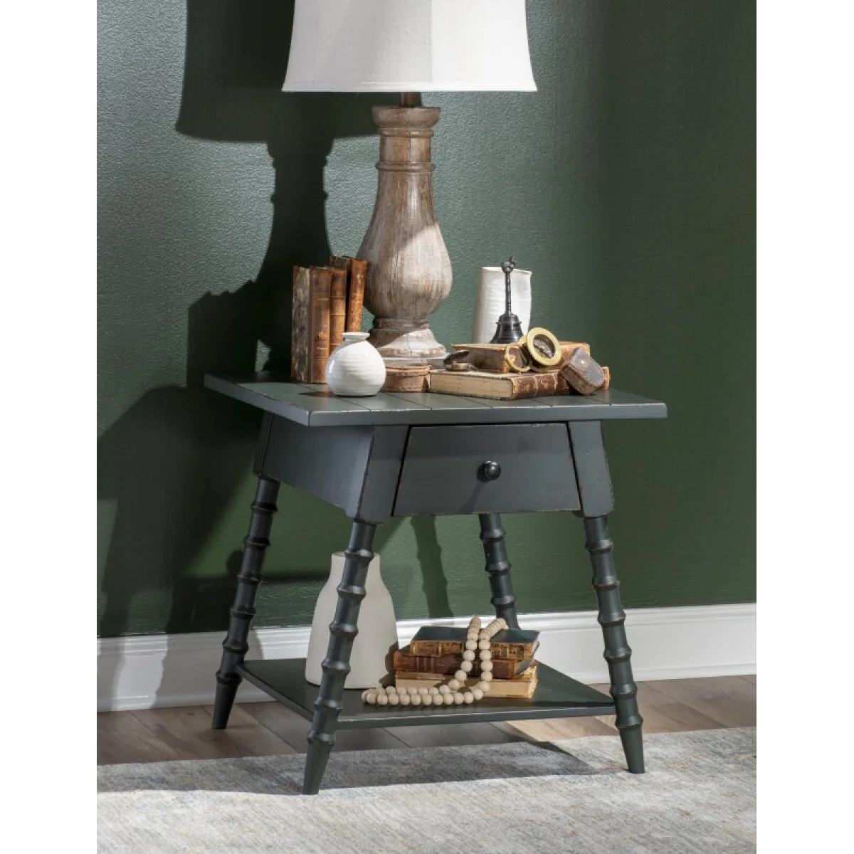 Splayed Bobbin Leg 1 Drw End Table End tables End Tables 7