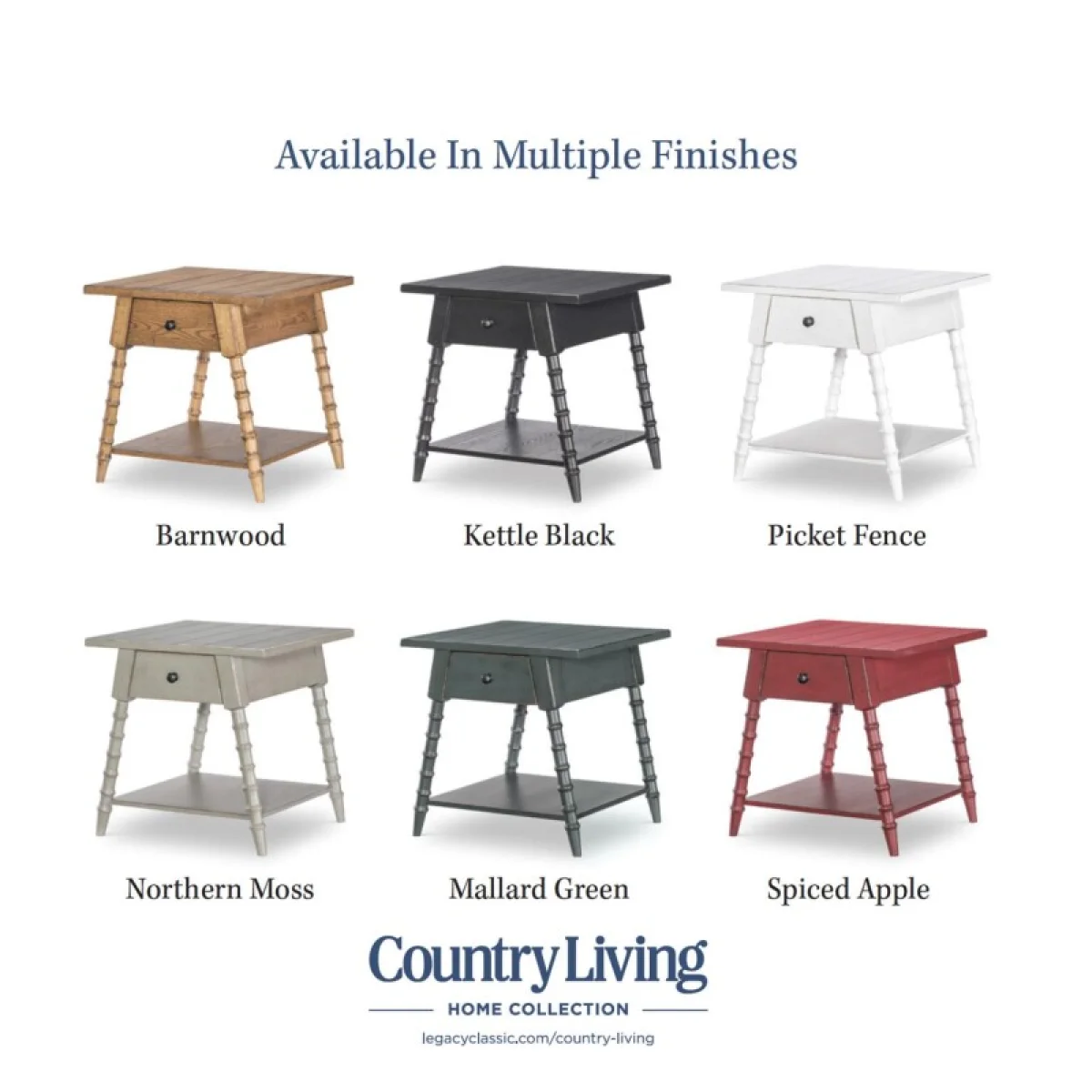 Splayed Bobbin Leg 1 Drw End Table End tables End Tables 8