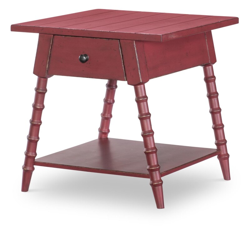 Splayed Bobbin Leg 1 Drw End Table