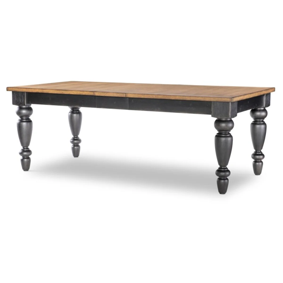 Chimney Leg Table Dining Tables Barnwood Oak And Kettle Black 9