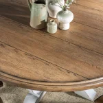 Round Dining Table Dining Tables Barnwood Oak And Picket Fence 22