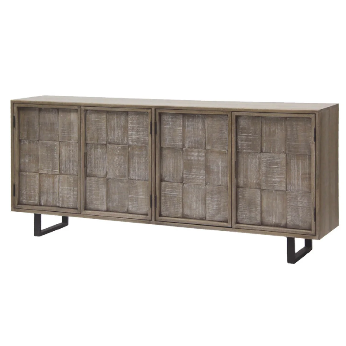 Crossings Casablanca 78 In. Tv Console Entertainment Stands Brown 6