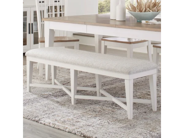 Americana Modern Dining Bench Upholstered 58 In. Chairs & Benches Chairs & Benches