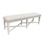 Americana Modern Dining Bench Upholstered 58 In. Chairs & Benches Chairs & Benches 15
