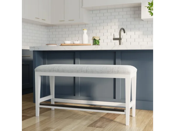 Americana Modern Dining Bench Counter Upholstered 49 In. Chairs & Benches Chairs & Benches