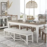 Americana Modern Dining Bench Counter Upholstered 49 In. Chairs & Benches Chairs & Benches 16