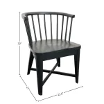 Americana Modern Dining Dining Chair Barrel (2/ctn Sold In Pairs) Chairs & Benches black 21