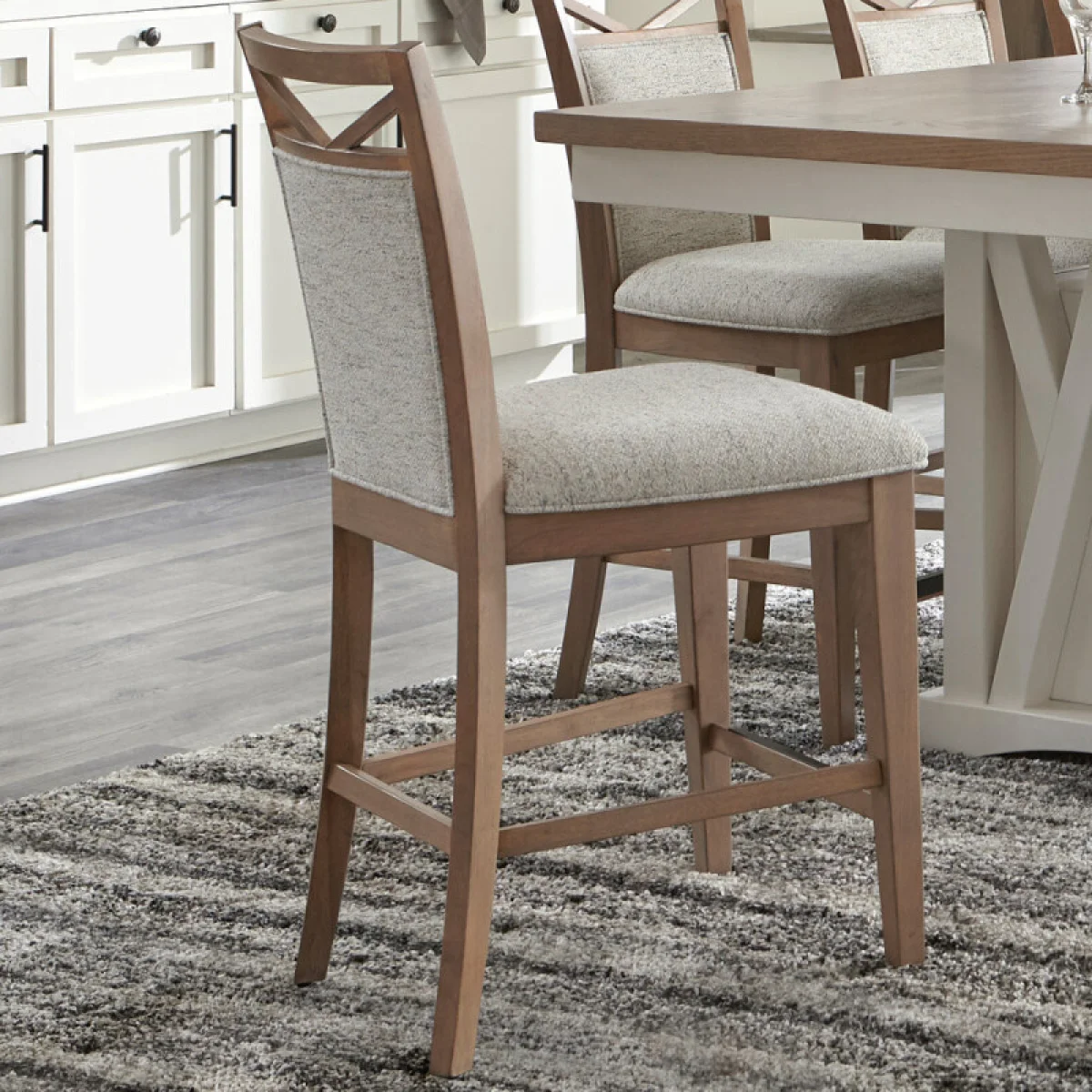 Americana Modern Dining Counter Chair Upholstered (2/ctn Sold In Pairs) Chairs & Benches Chairs & Benches 8