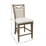 Americana Modern Dining Counter Chair Upholstered (2/ctn Sold In Pairs) Chairs & Benches Chairs & Benches 23