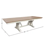 Americana Modern Dining Dining Table 88 In. X 42 In. Trestle To 112 In. (24 In. Butterfly Leaf) - Image 8