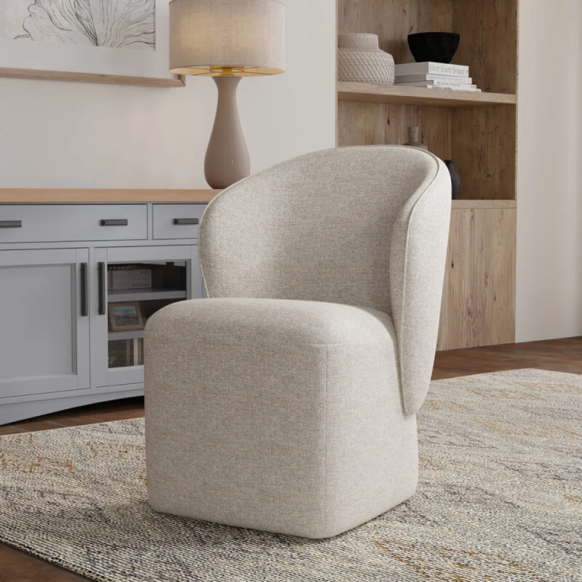 Bongo Quartermaster Linen Dining Chair (2/ctn – Sold In Pairs) Chairs Brown 7
