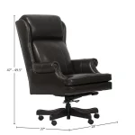 Dc#105-pbr – Desk Chair Leather Desk Chair Office Chairs Brown 13