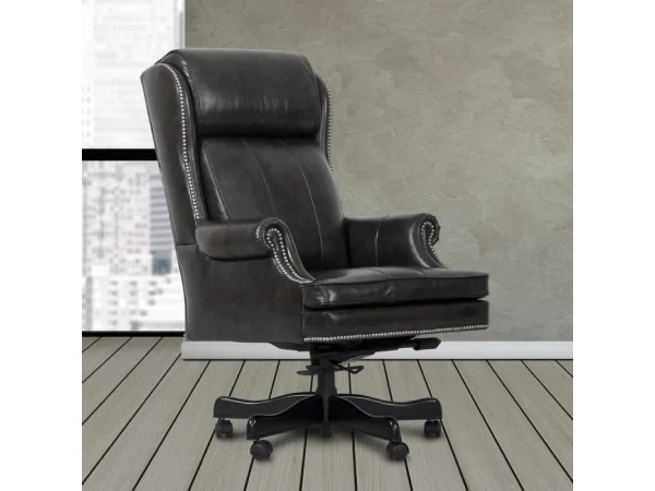 Dc#105-pgr – Desk Chair Leather Desk Chair Office Chairs Gray