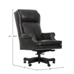 Dc#105-pgr – Desk Chair Leather Desk Chair Office Chairs Gray 13