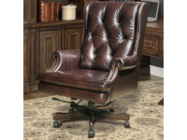 Dc#112-ha – Desk Chair Leather Desk Chair Office Chairs Brown