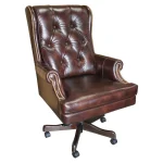 Dc#112-ha – Desk Chair Leather Desk Chair Office Chairs Brown 16